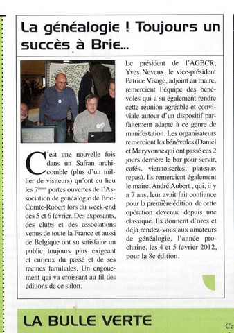 Article du Briard, journal Local